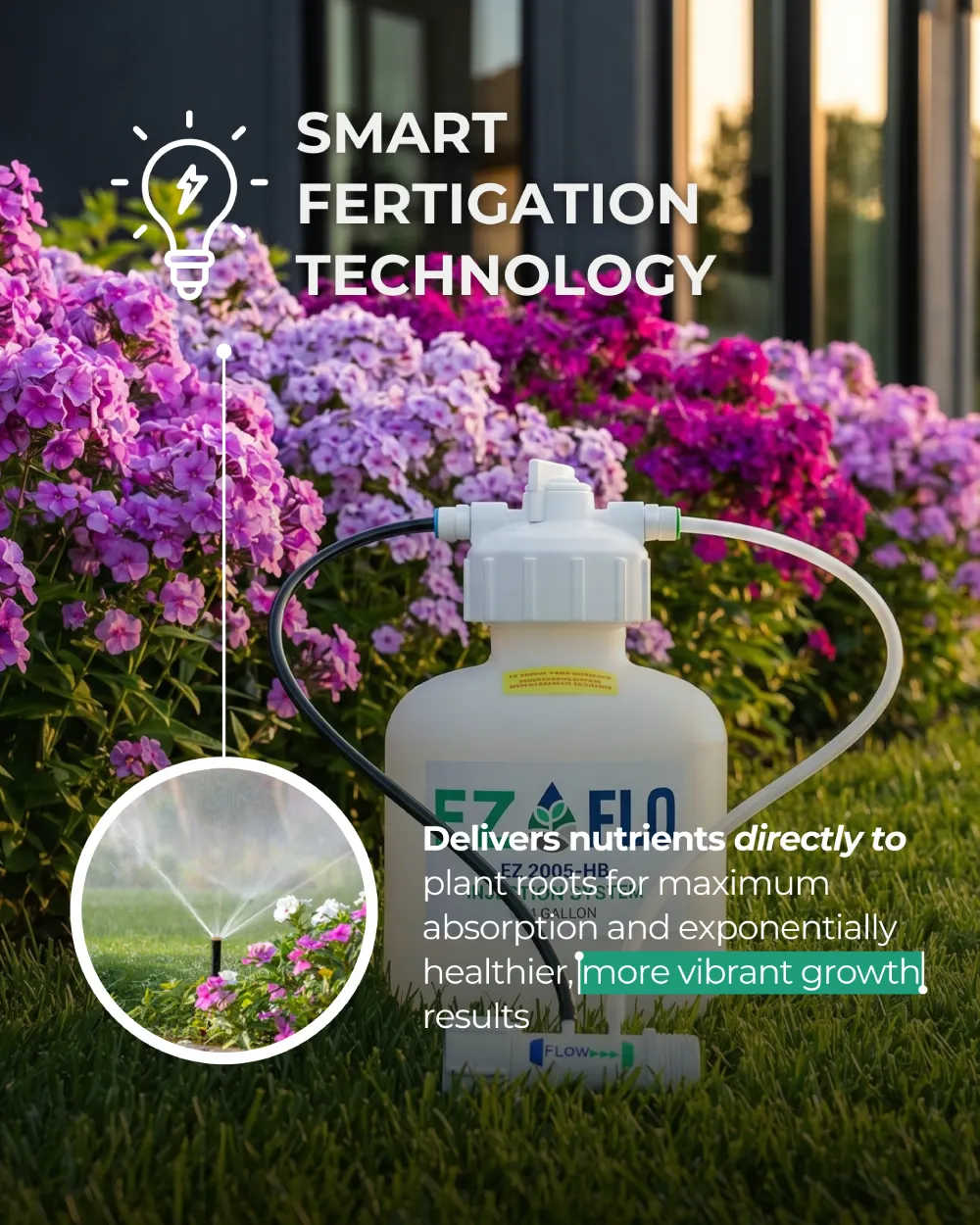 EZ-FLO - 3/4 Gallon Fertilizer Injection System | EZ-Flo Injection