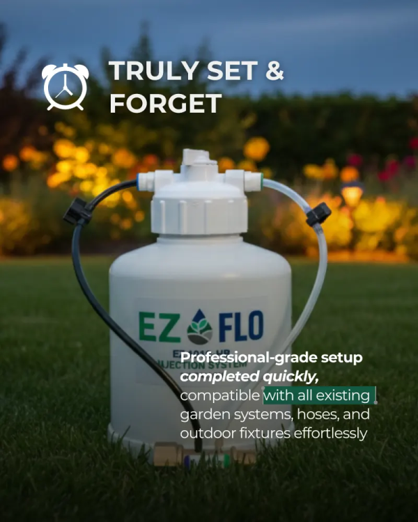 Ez Flo - 3/4 Gallon Fertilizer Injection System - For Constant